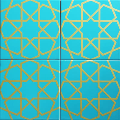 20x20 Çini Seramik Karo – Türkmen Yıldızı Seramik – CSK-001