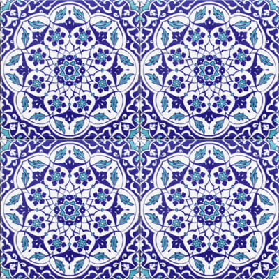 20x20 Çini Seramik Karo – Osmanlı Desenli Çini Seramik – CSK-040