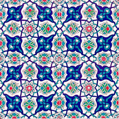20x20 Çini Seramik Karo – Çini Desenli Karo – CSK-028