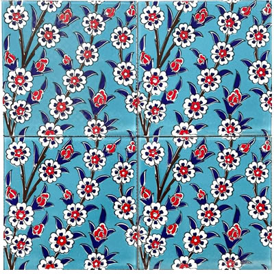 20x20 Çini Seramik Karo – Kütahya Çini Seramik – CSK-015