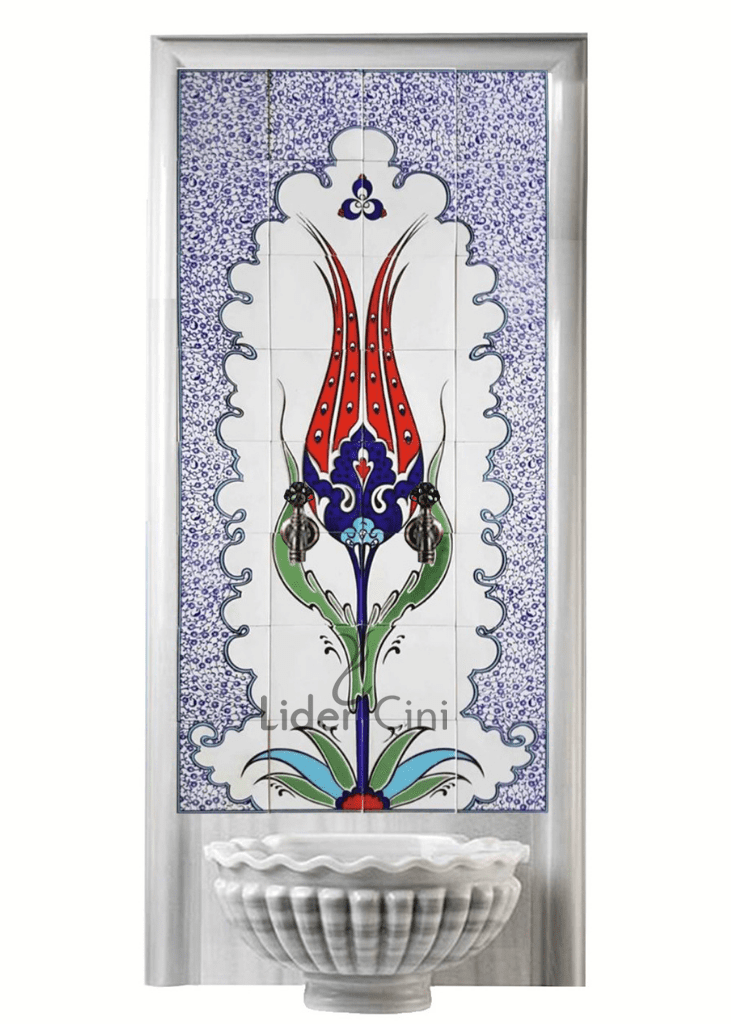 Kurna Arkası Çini Pano- Türk Hamam Çini - KAP-001