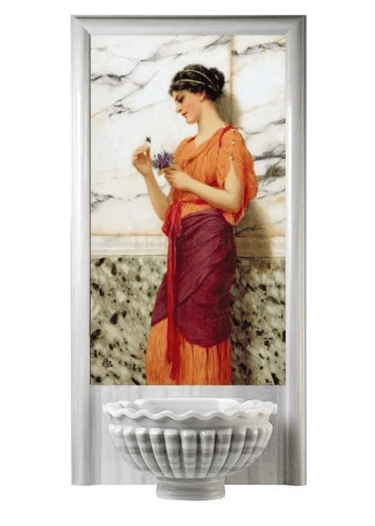 Kurna Arkası Çini Pano- Hamam Çini Kadın Figürü - KAP-108