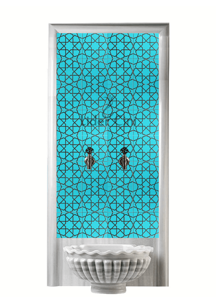 Kurna Arkası Çini Pano- Hamam Çini Pano  - KAP-113