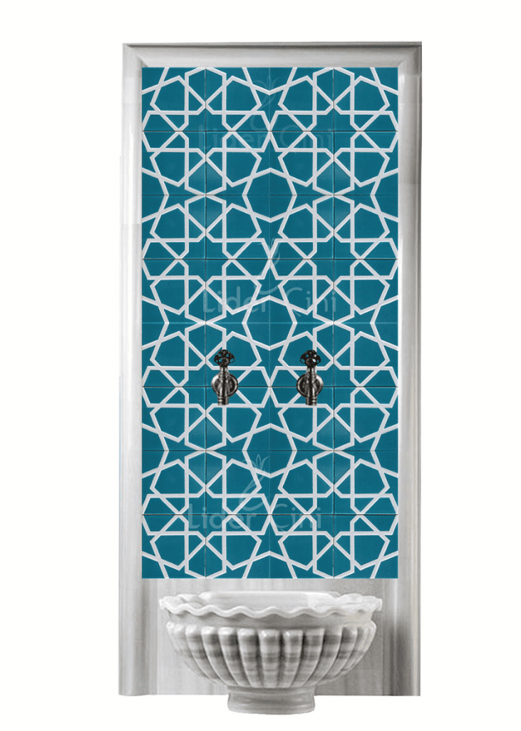 Kurna Arkası Çini Pano- Hamam Çini Pano - KAP-118