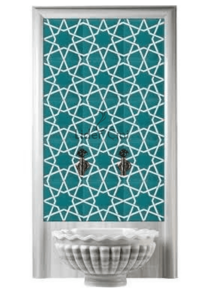 Kurna Arkası Çini Pano- Hamam Çini Mavi Selçuklu Modeli - KAP-127