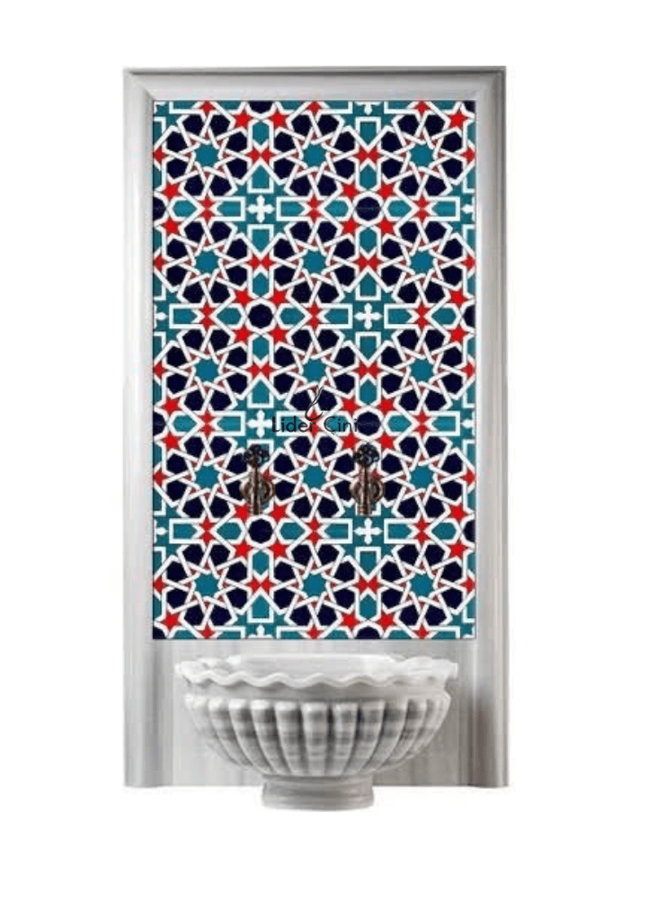 Kurna Arkası Çini Pano- Hamam Çini - KAP-128