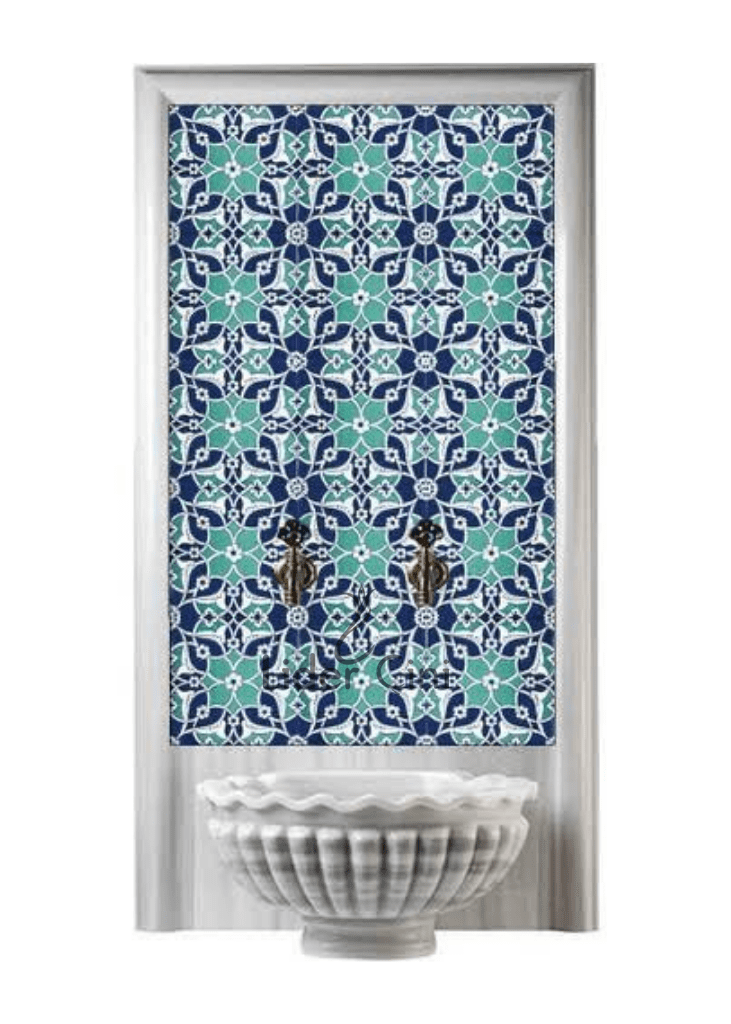 Kurna Arkası Çini Pano- Hamam Çini Seramik Modelleri - KAP-129