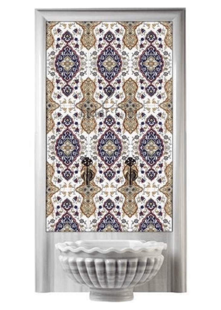 Kurna Arkası Çini Pano- Hamam Çini Seramik - KAP-130