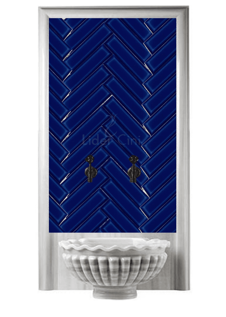 Kurna Arkası Çini Pano- Mini hamam modelleri - KAP-021