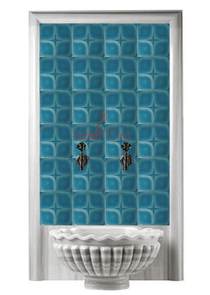 Kurna Arkası Çini Pano- Ev Tipi Mini Hamam Pano - KAP-031