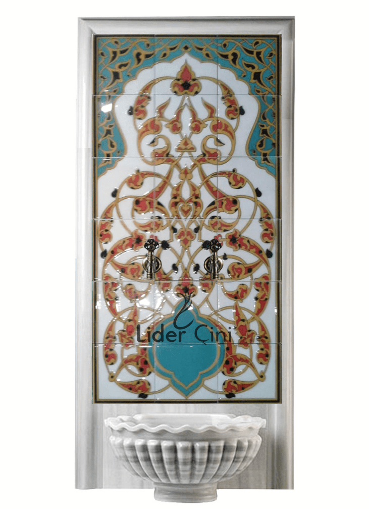 Kurna Arkası Çini Pano- Türk Hamam Seramik - KAP-064