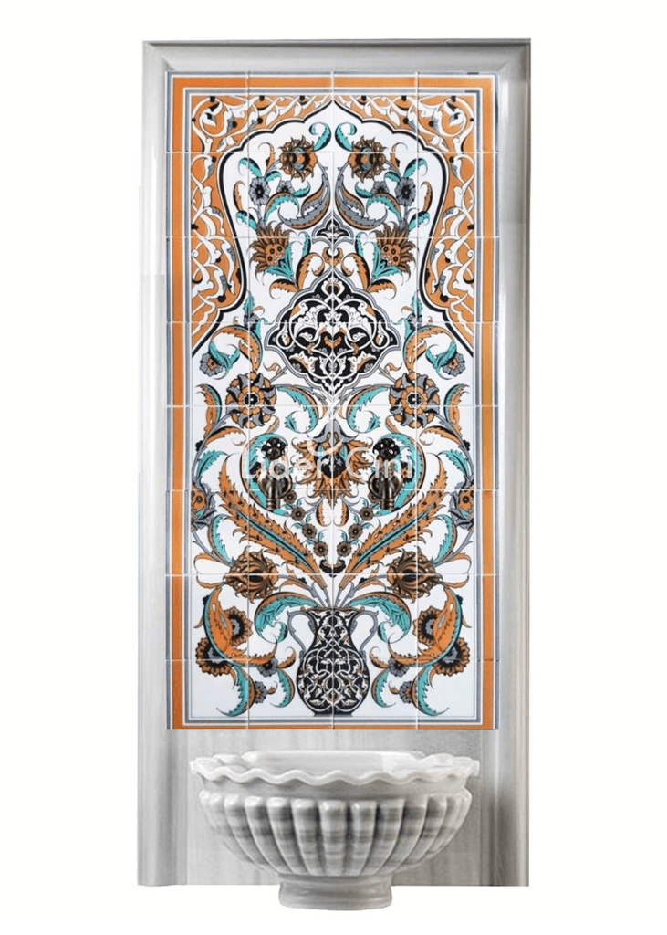 Kurna Arkası Çini Pano- Osmanlı Hamam Modelleri - KAP-068