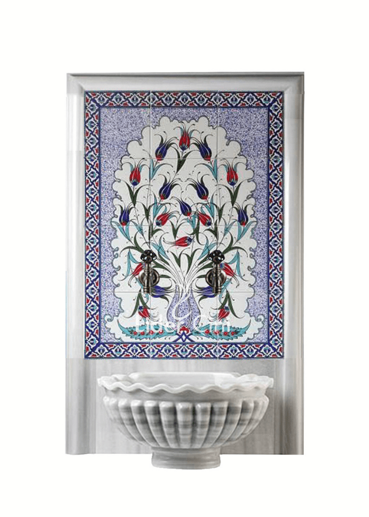 Kurna Arkası Çini Pano- Lalezar Hamam Çini - KAP-076
