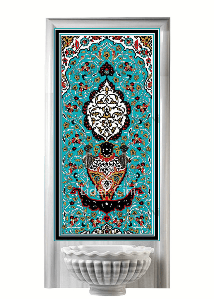 Kurna Arkası Çini Pano- Türk Hamamı Çini Seramik - KAP-078