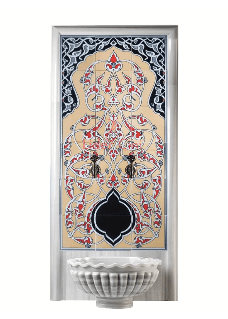Kurna Arkası Çini Pano- Hamam Kurna Önü Çini - KAP-082