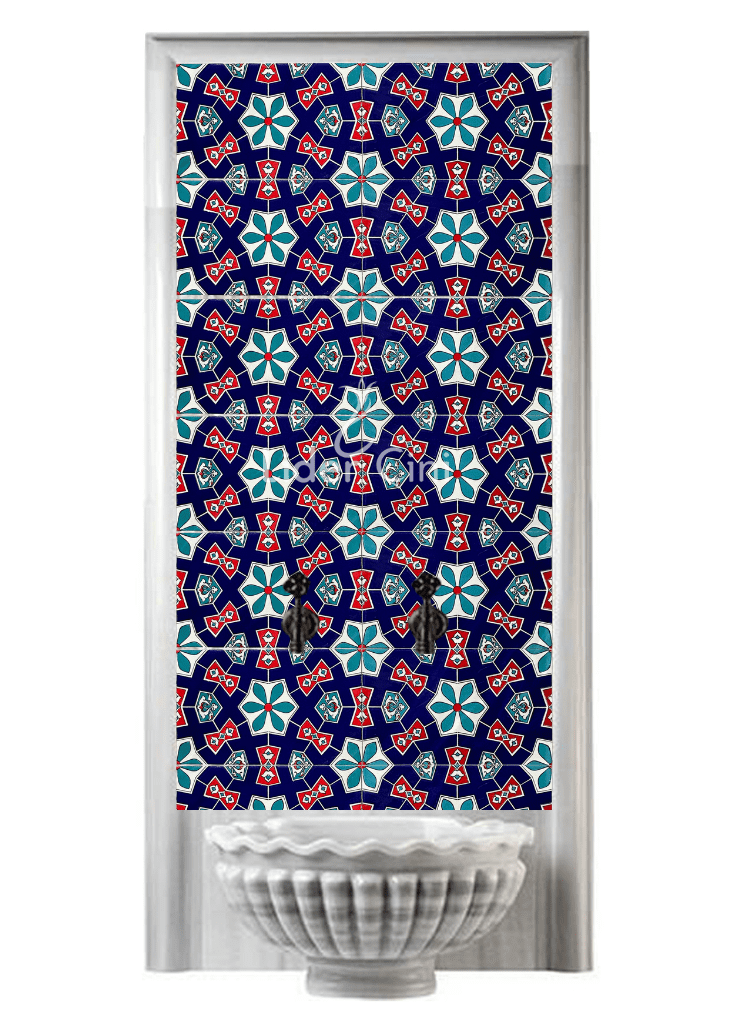 Kurna Arkası Çini Pano- Kurna Arkası Çini Seramik - KAP-084