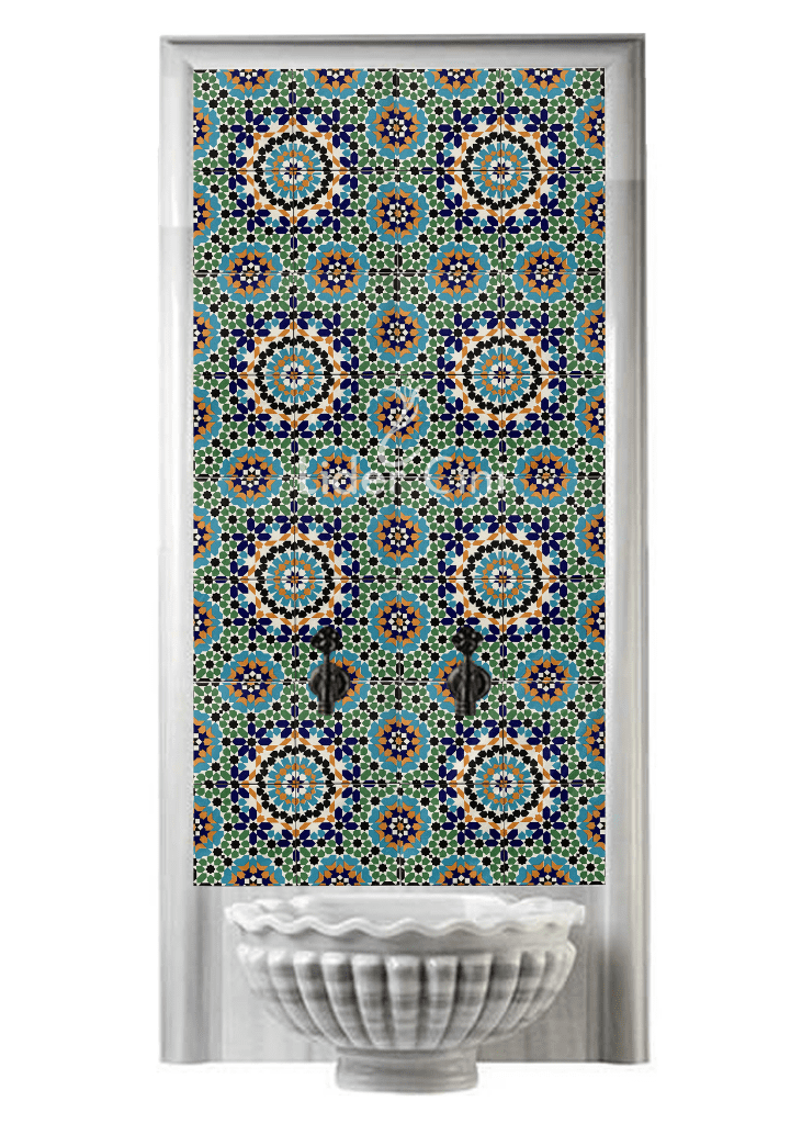 Kurna Arkası Çini Pano- Hamam Çini Pano - KAP-086