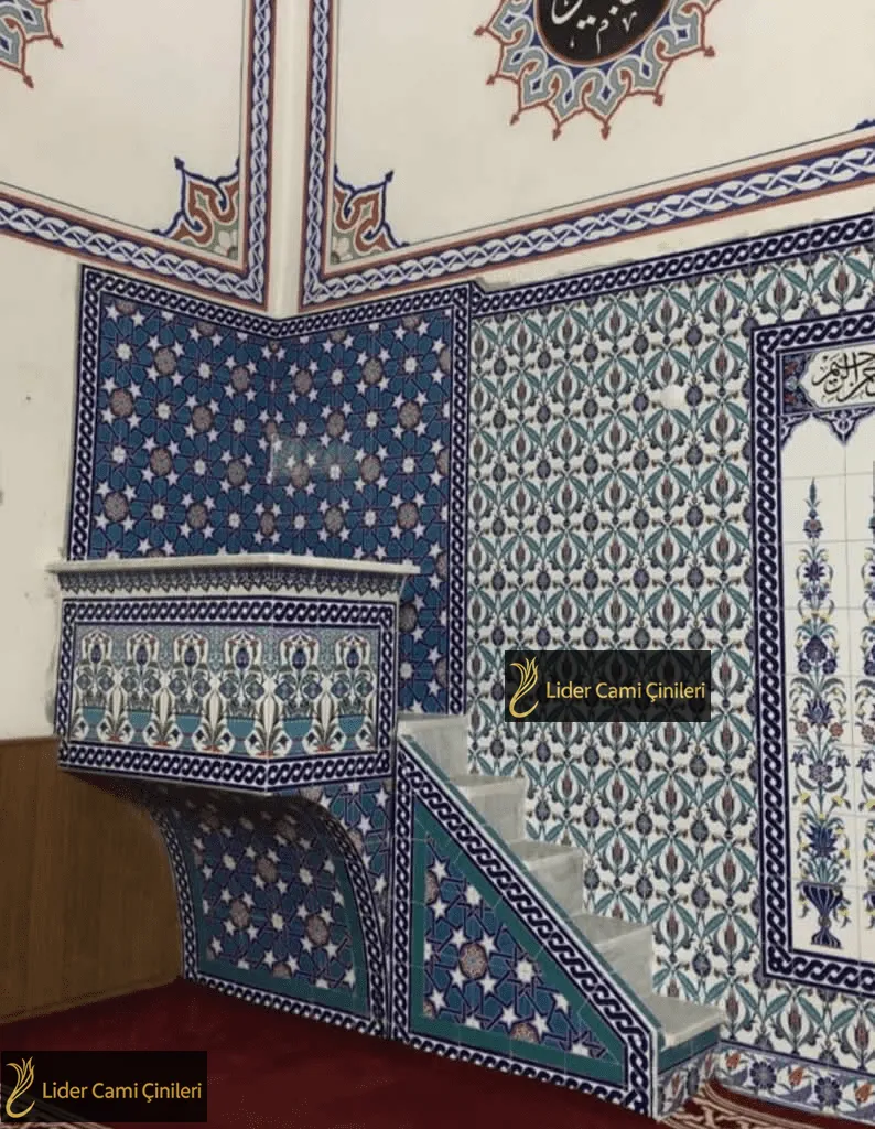 Çini Kürsü – Kütahya Desenli Osmanlı Motif – KRS-018