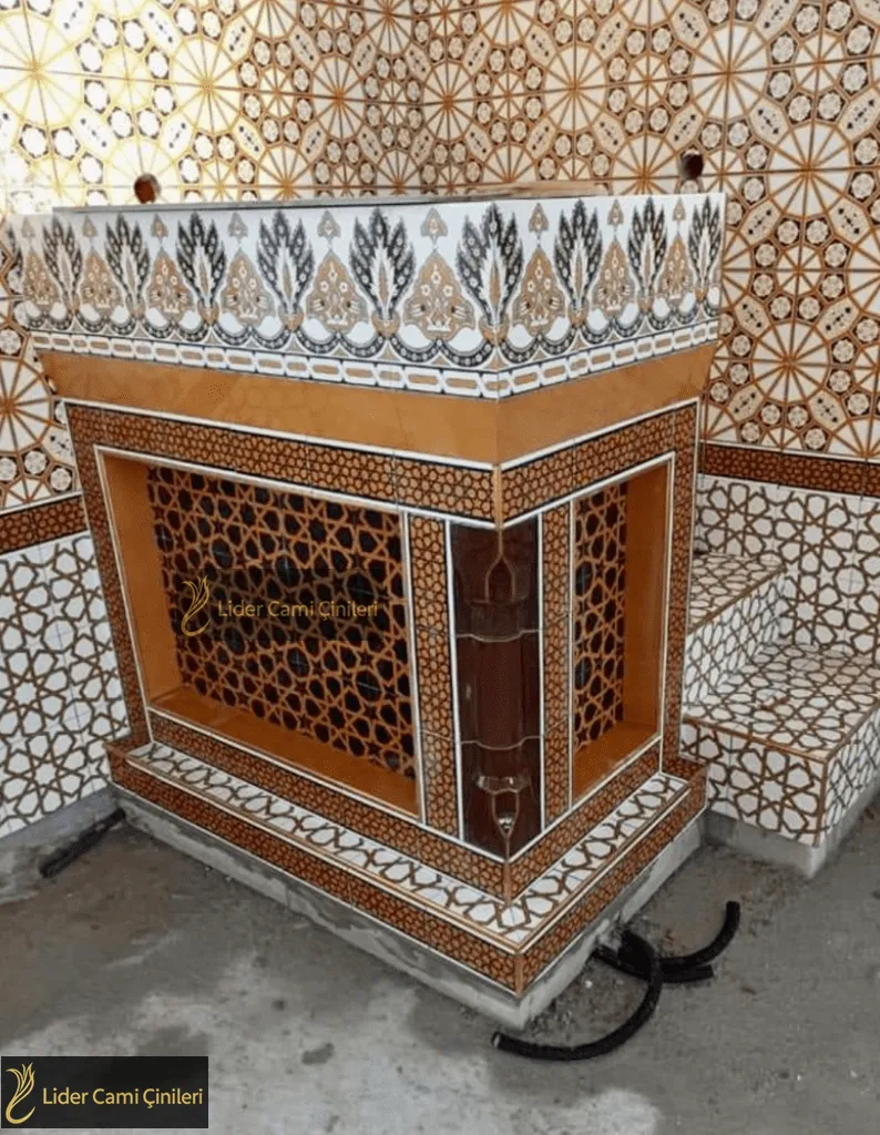 Çini Kürsü – Ahşap Görünümlü Seramik – KRS-003