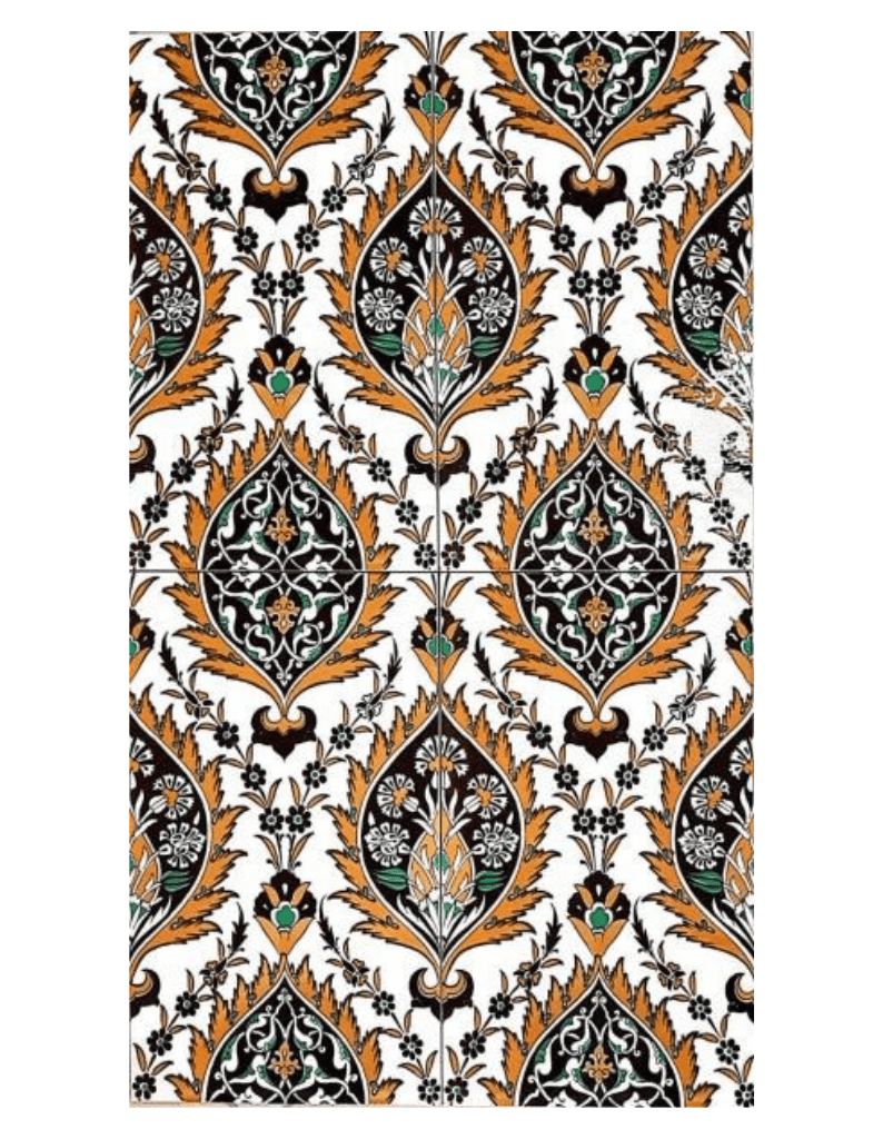 25x40 Çini Seramik Karo – Özel Mimari Seramik – CK40-002