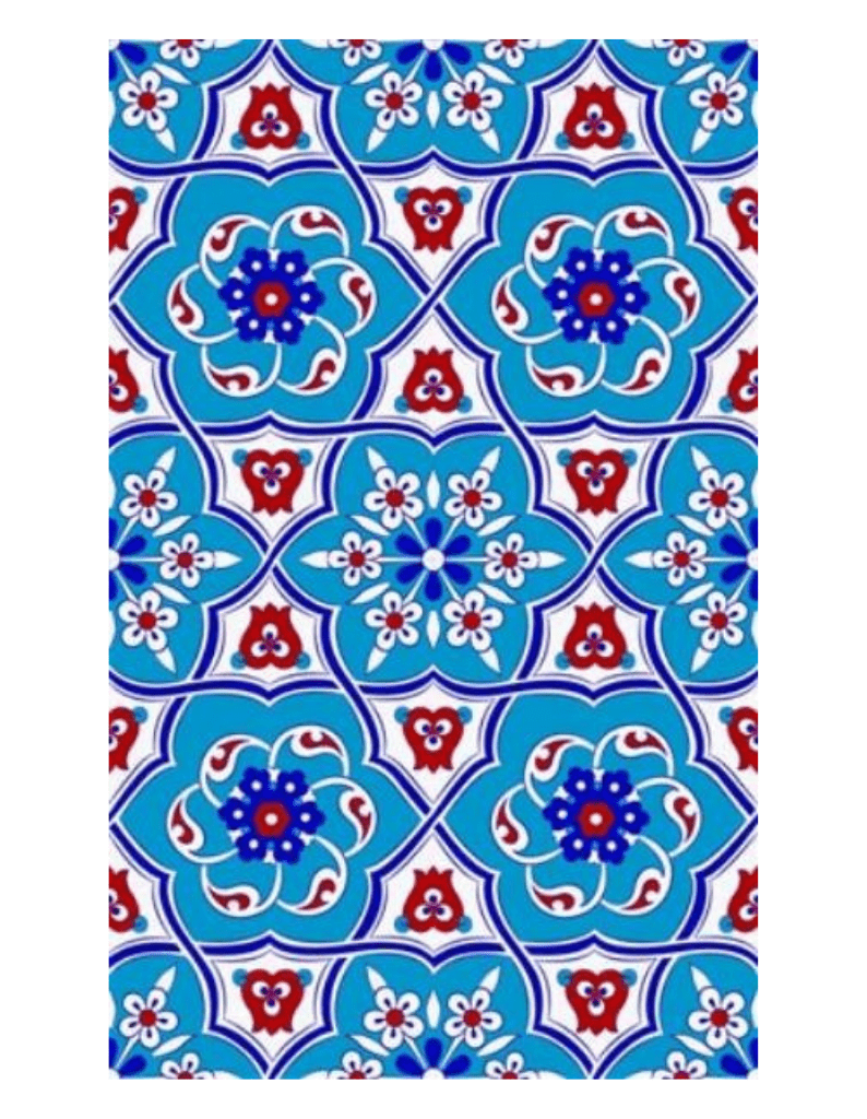 25x40 Çini Seramik Karo – El Yapımı Çini Karo – CK40-006