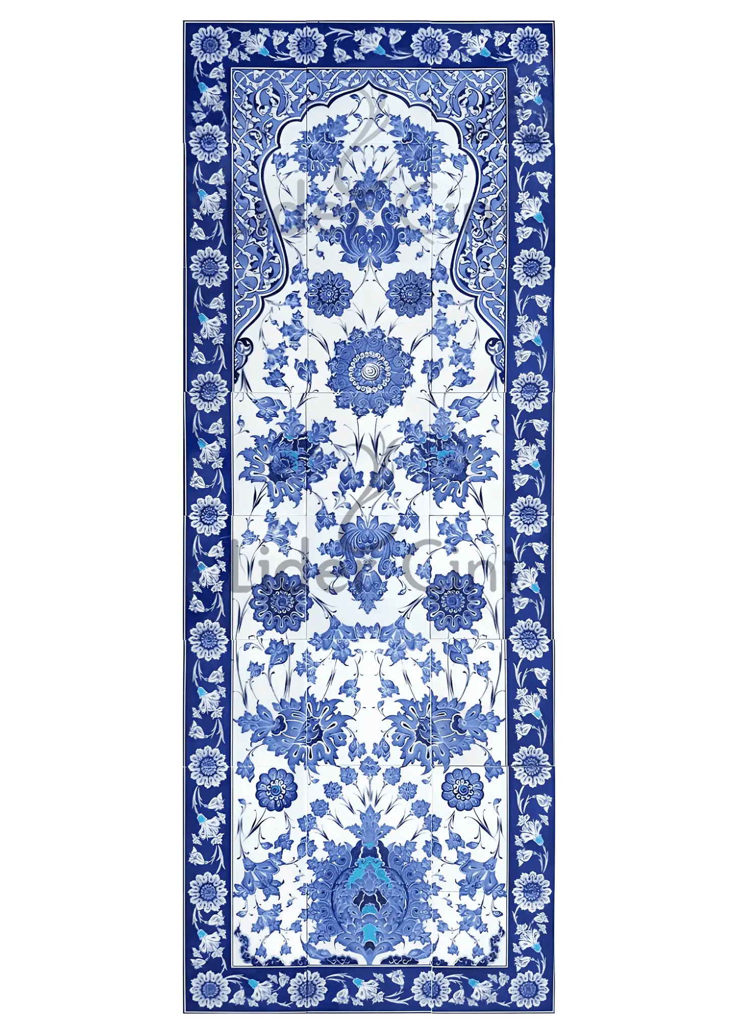 İznik Çini Panoları-Çini Desenli İznik Çini Pano-IZP-013