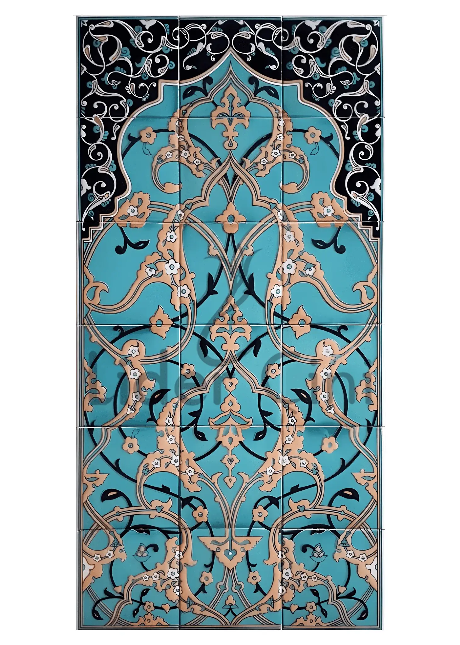 İznik Çini Panoları-Osmanlı Desenli Çini -IZP-016