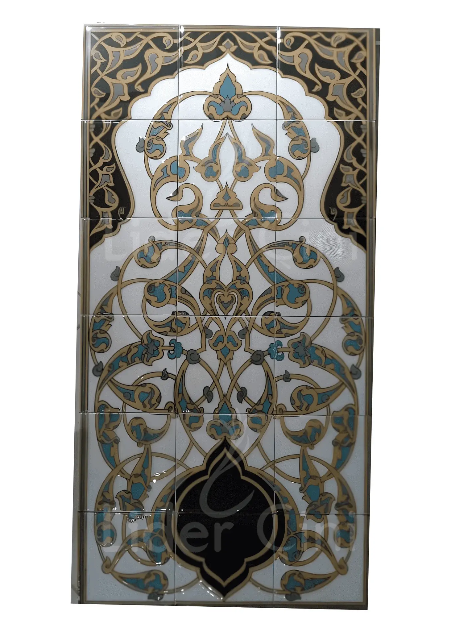 İznik Çini Panoları-Osmanlı Desenli İznik Çini Pano,-IZP-022