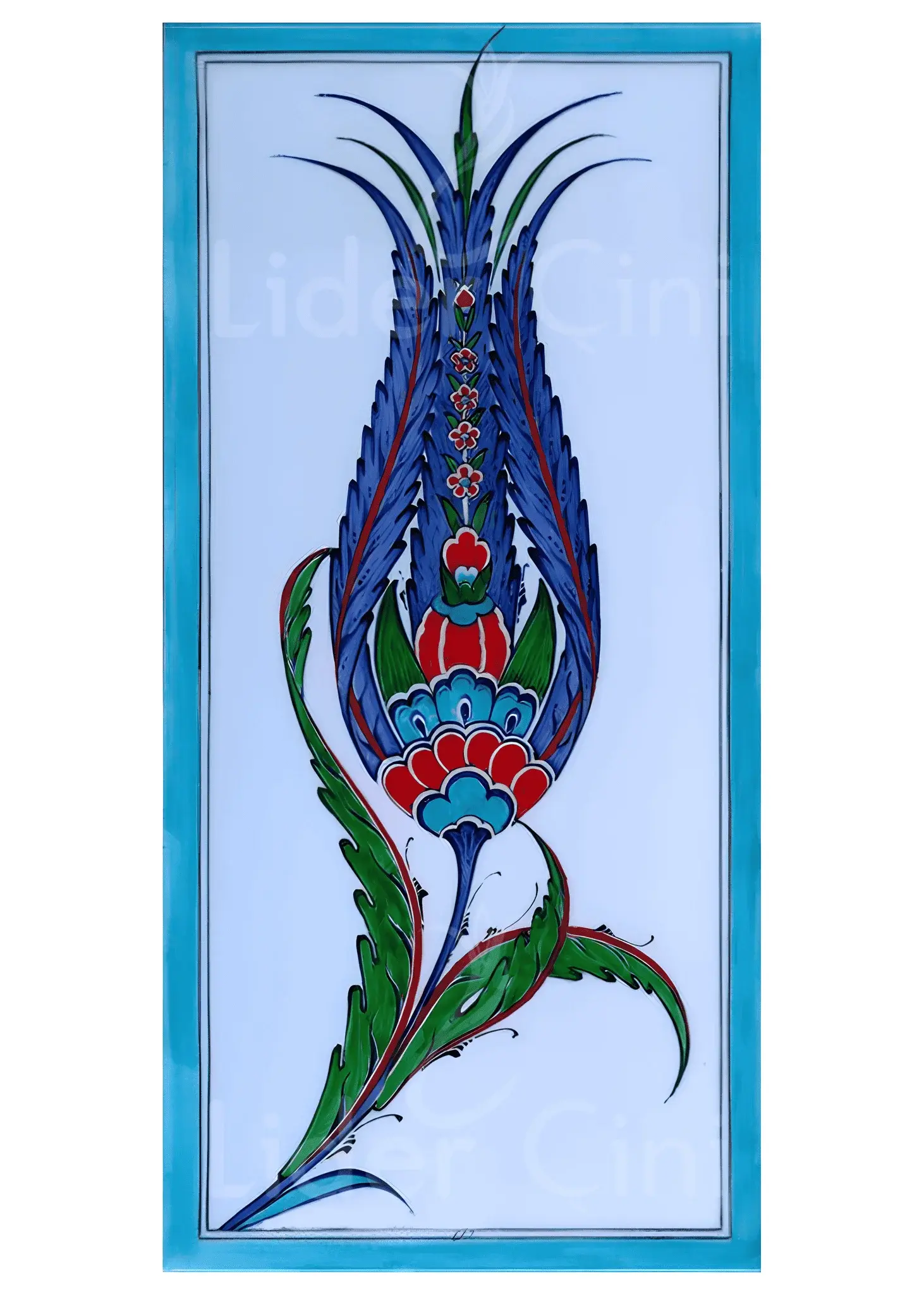 İznik Çini Panoları-Lale Çini Pano,-IZP-023