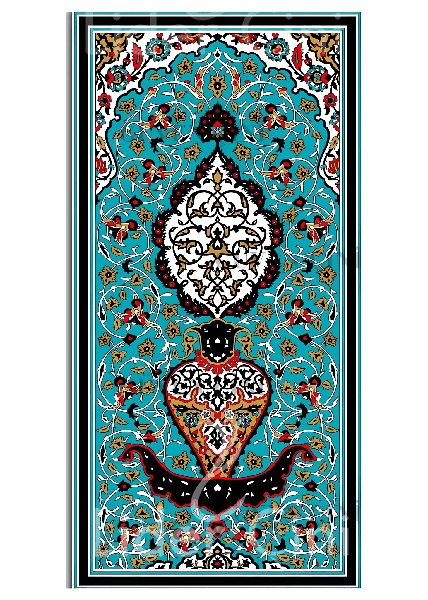 İznik Çini Panoları-El Yapımı Çini Pano-IZP-030