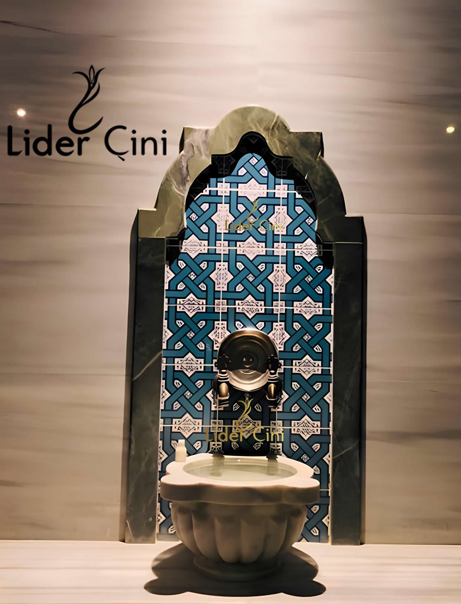 Türk Hamam Çini Panoları-Osmanlı Hamam Çinileri-THP-021