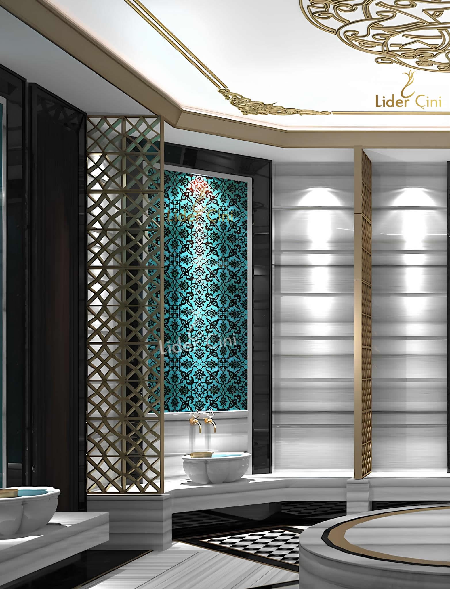 Türk Hamam Çini Panoları-İznik Çini Panoları-THP-022