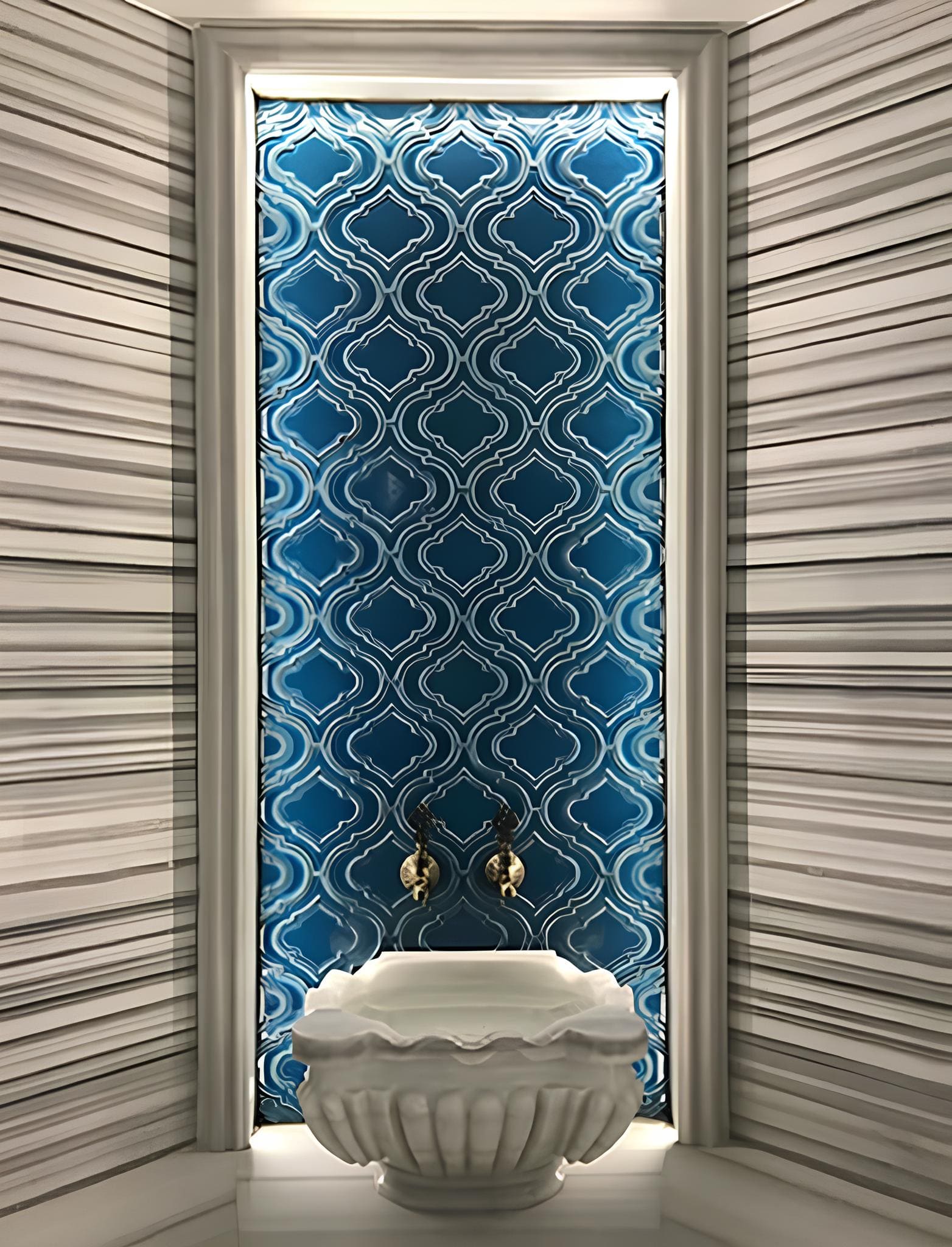 Türk Hamam Çini Panoları-Spa Hamam Çinileri-THP-024