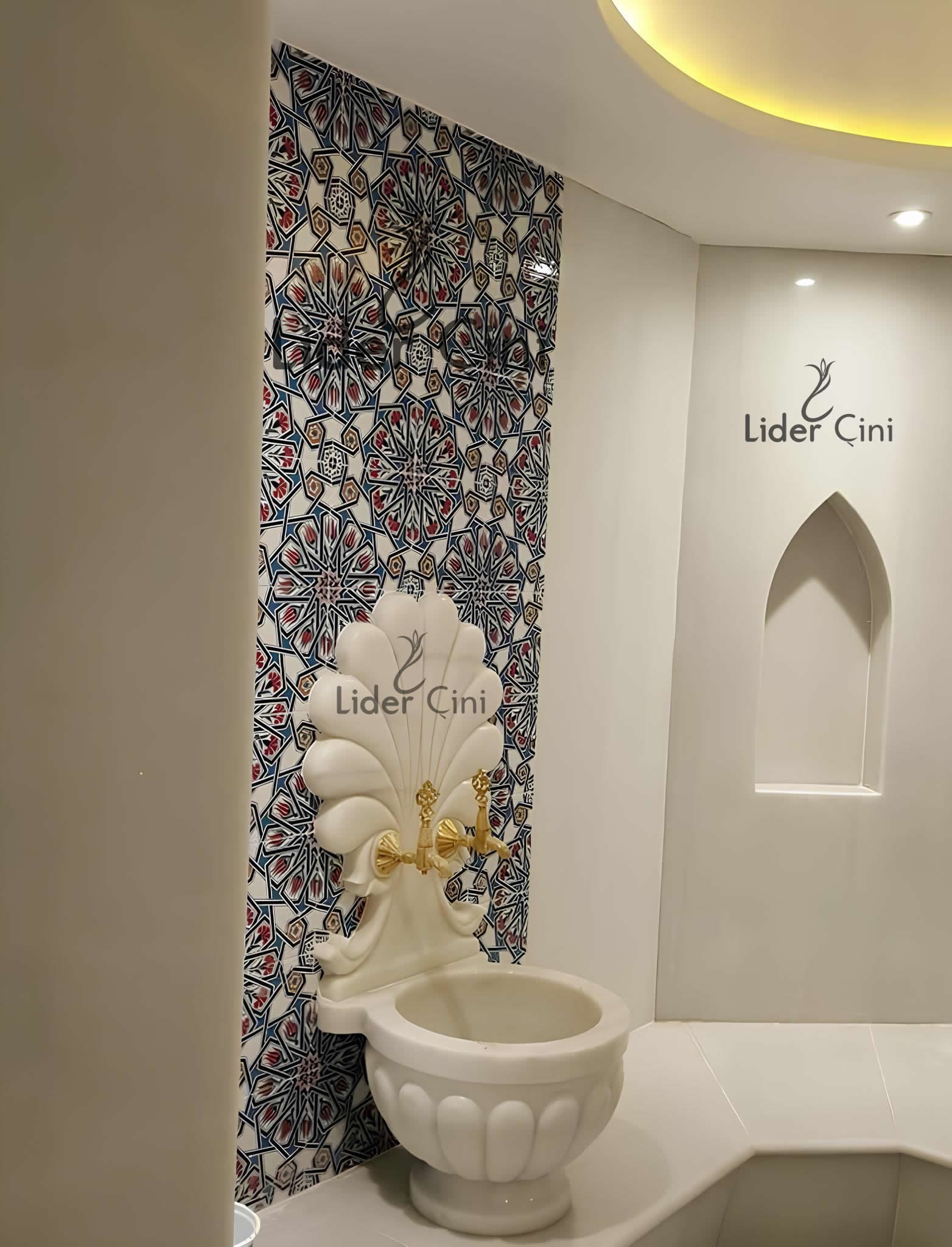 Türk Hamam Çini Panoları-Hamam Mimari Proje-THP-030