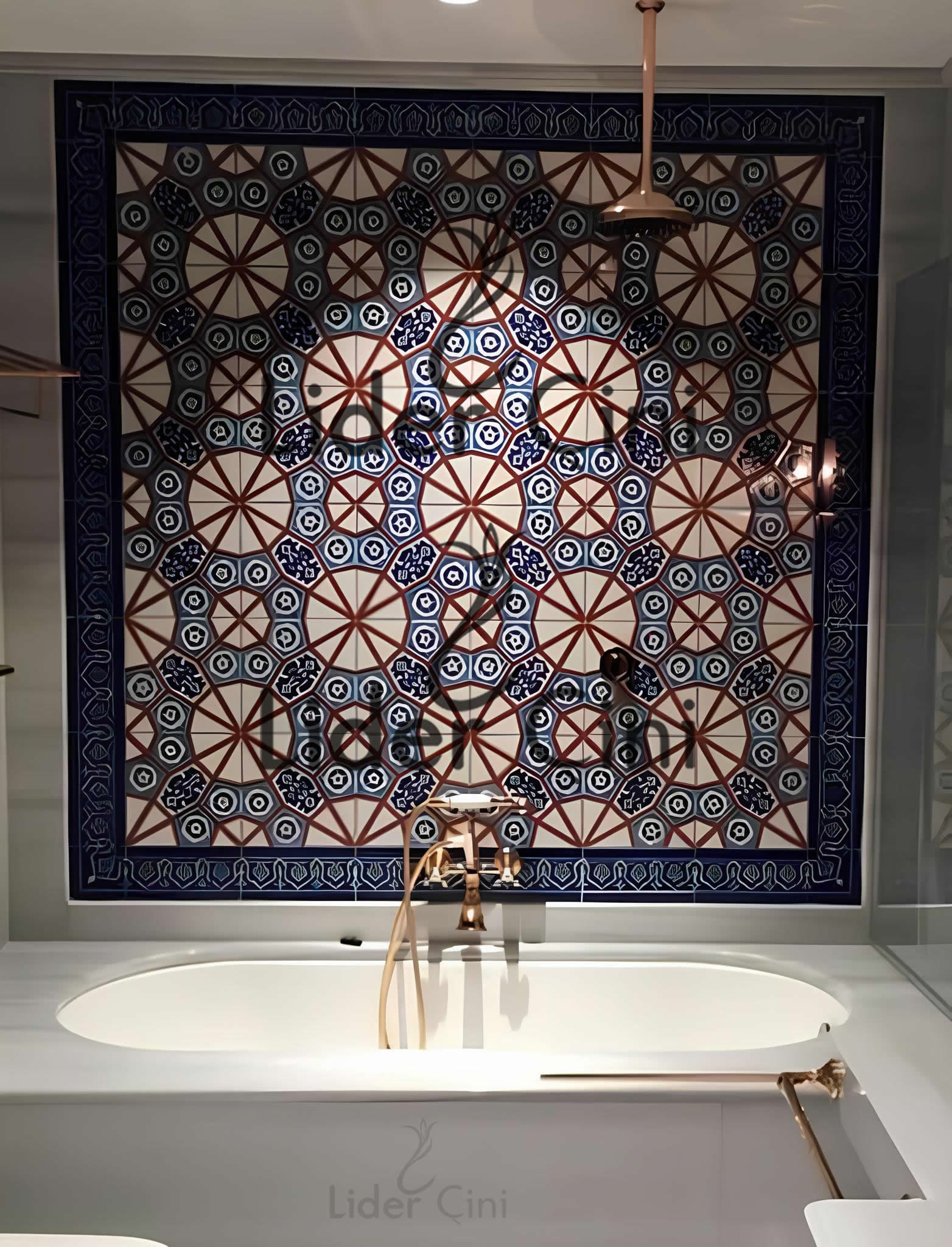Türk Hamam Çini Panoları-Özel Hamam Tasarım-THP-031