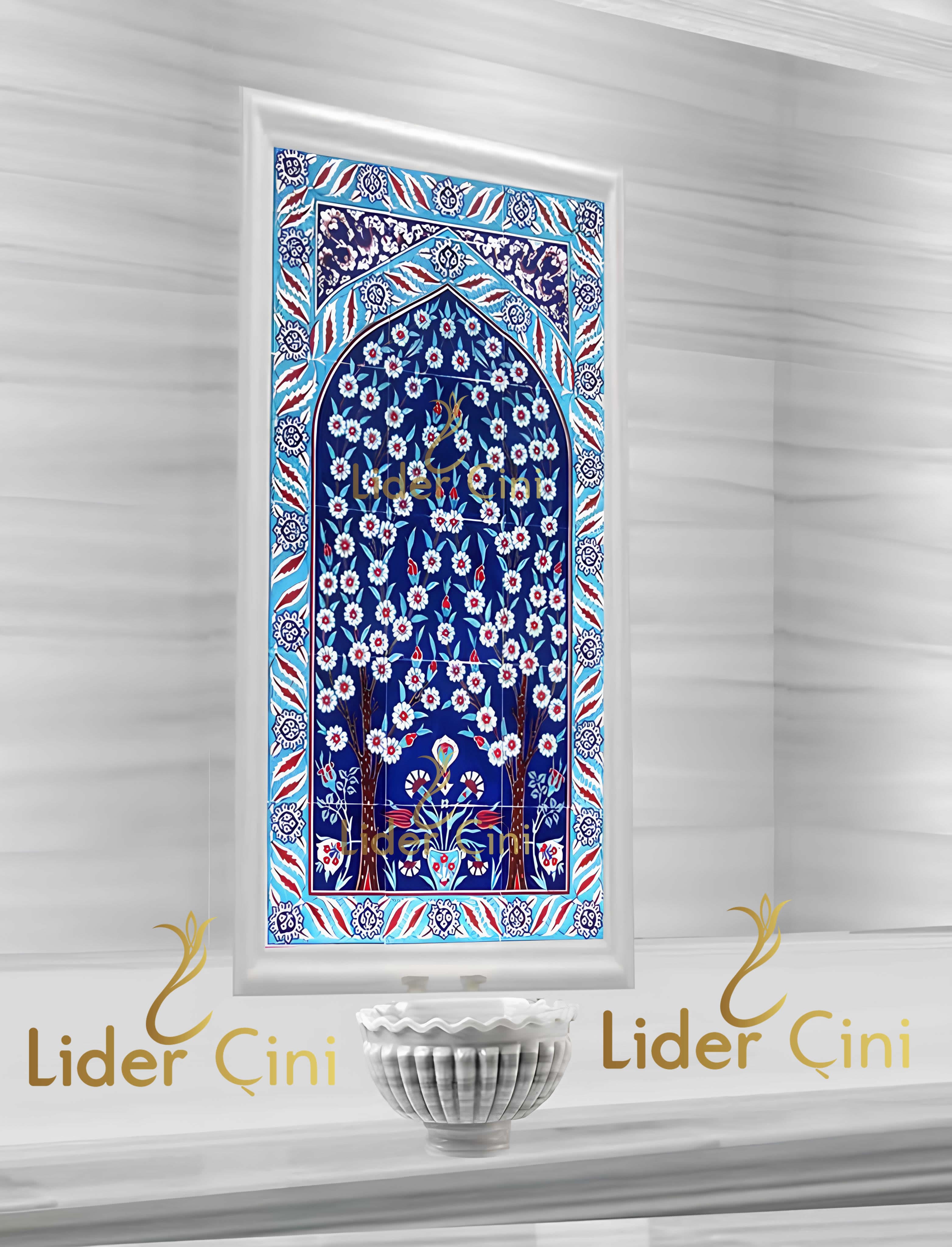 Türk Hamam Çini Panoları-Hamam Tasarımları-THP-042