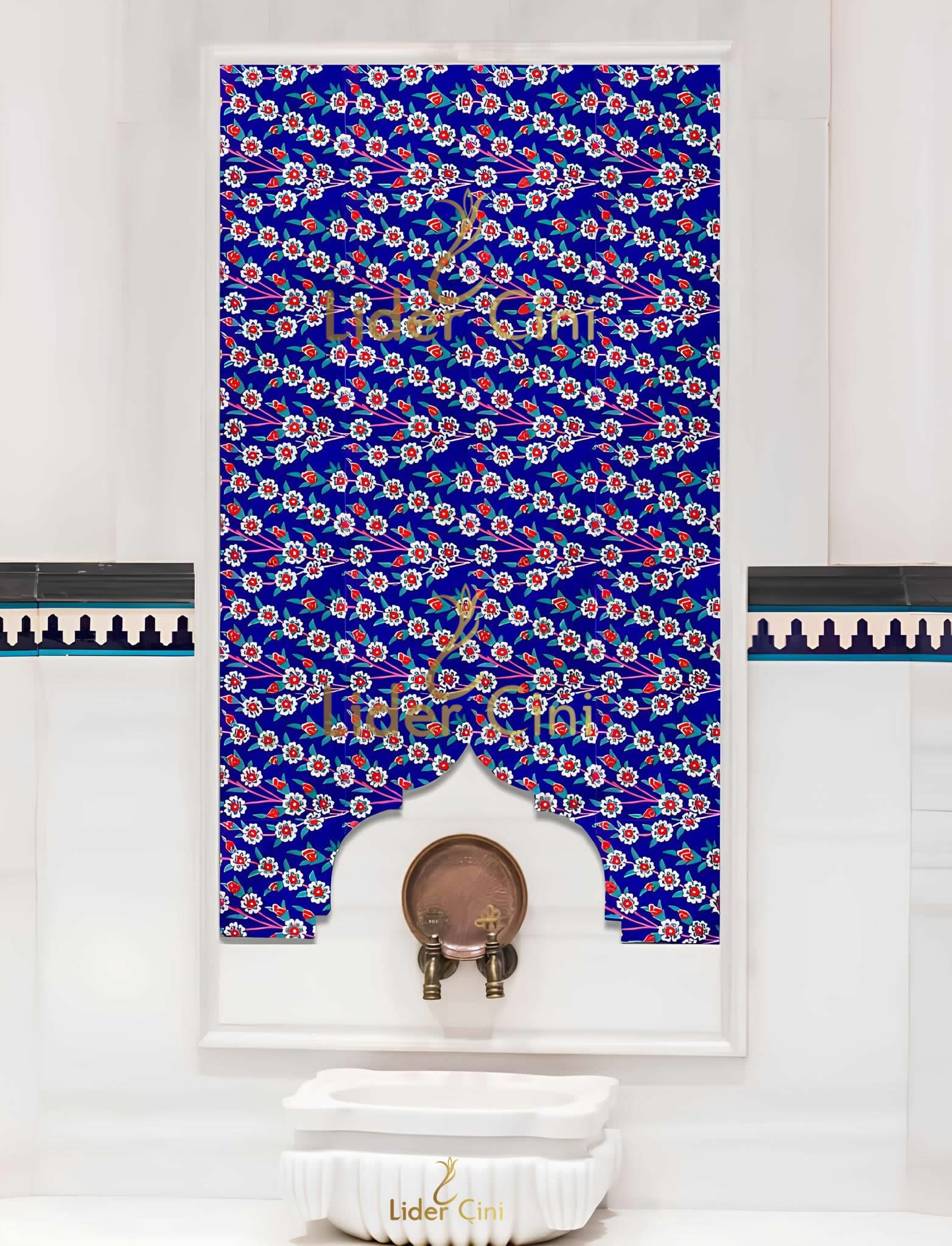 Türk Hamam Çini Panoları-El Yapımı Hamam Çini Pano-THP-005