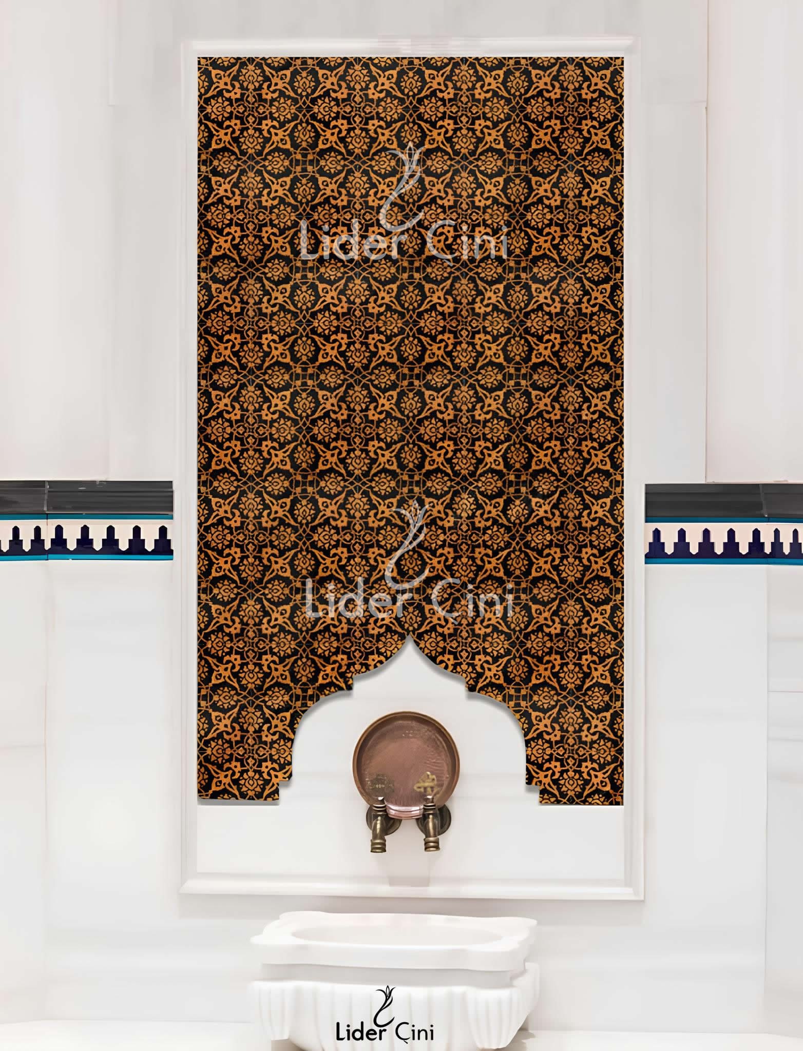 Türk Hamam Çini Panoları-Bath Panels Tiles-THP-057