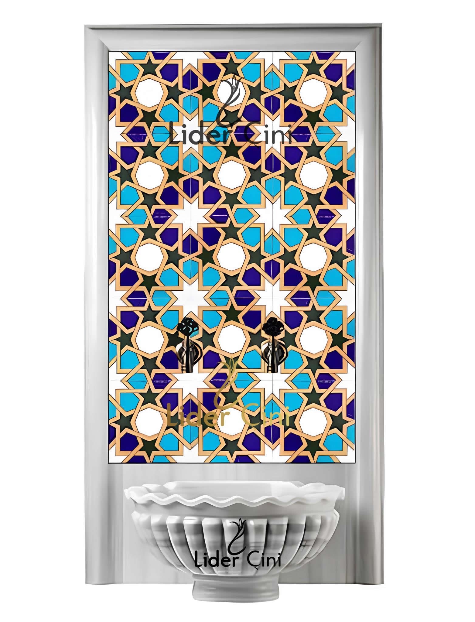 Türk Hamam Çini Panoları-Hamam Seramik Çini-THP-058