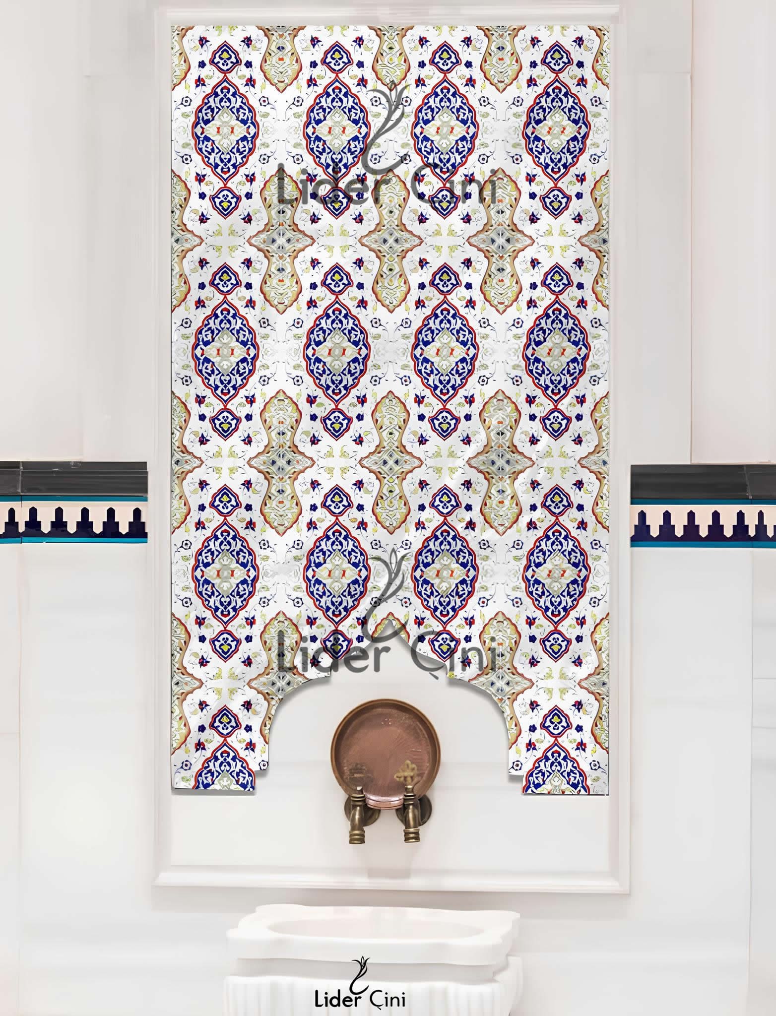 Türk Hamam Çini Panoları-İznik Hamam Çini Pano-THP-060