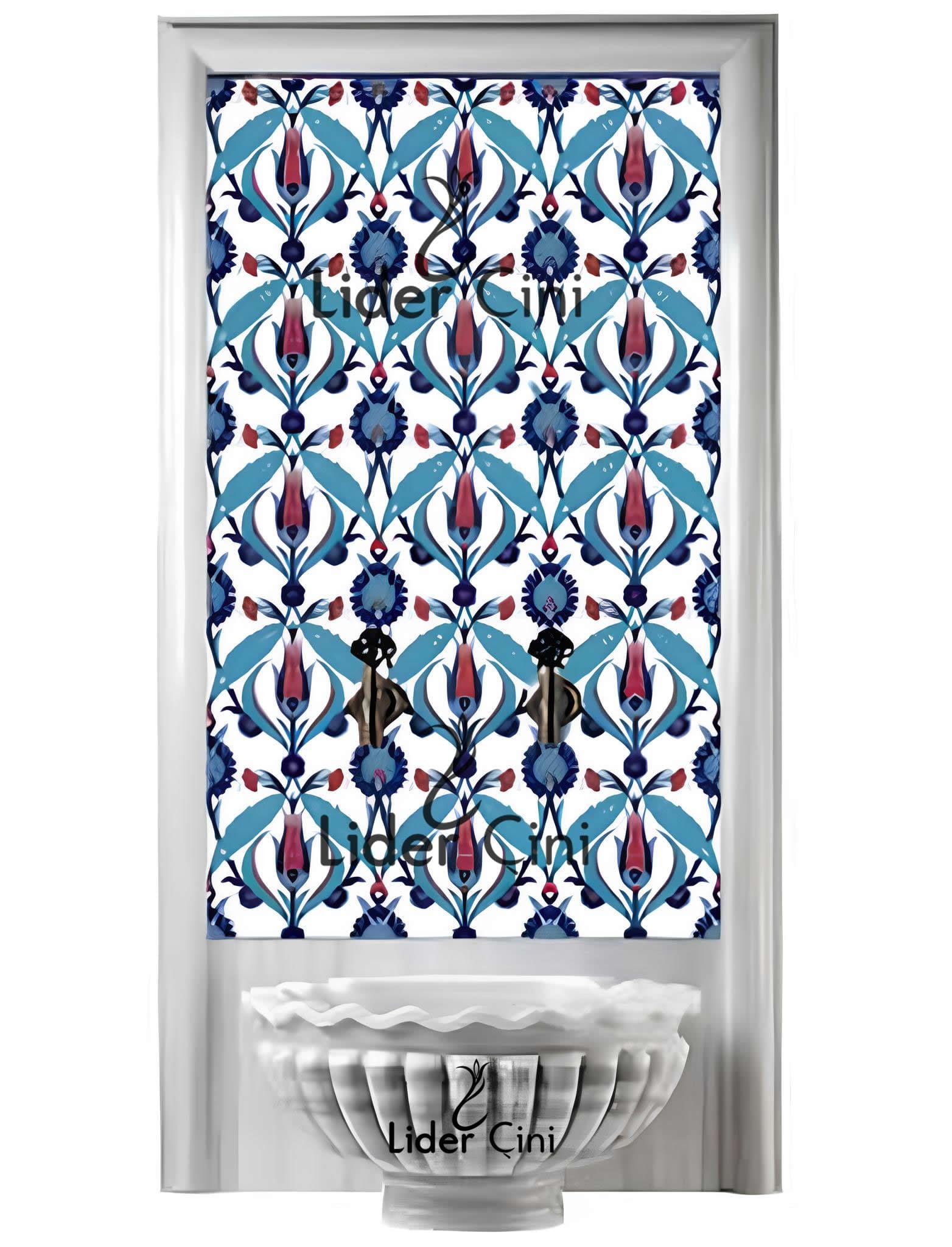 Türk Hamam Çini Panoları-Kütahya Hamam Çinisi-THP-067