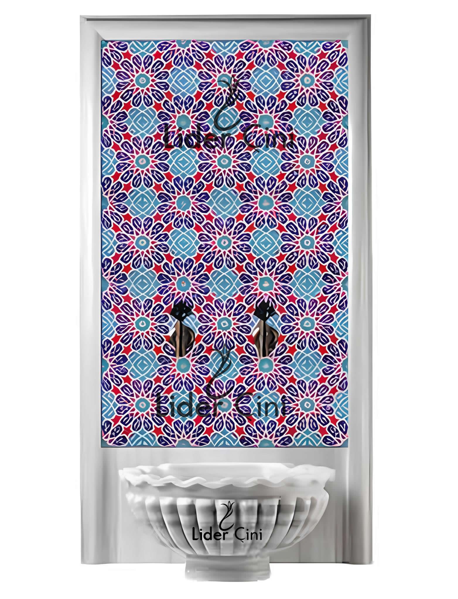 Türk Hamam Çini Panoları-Kütahya Çini Pano-THP-068