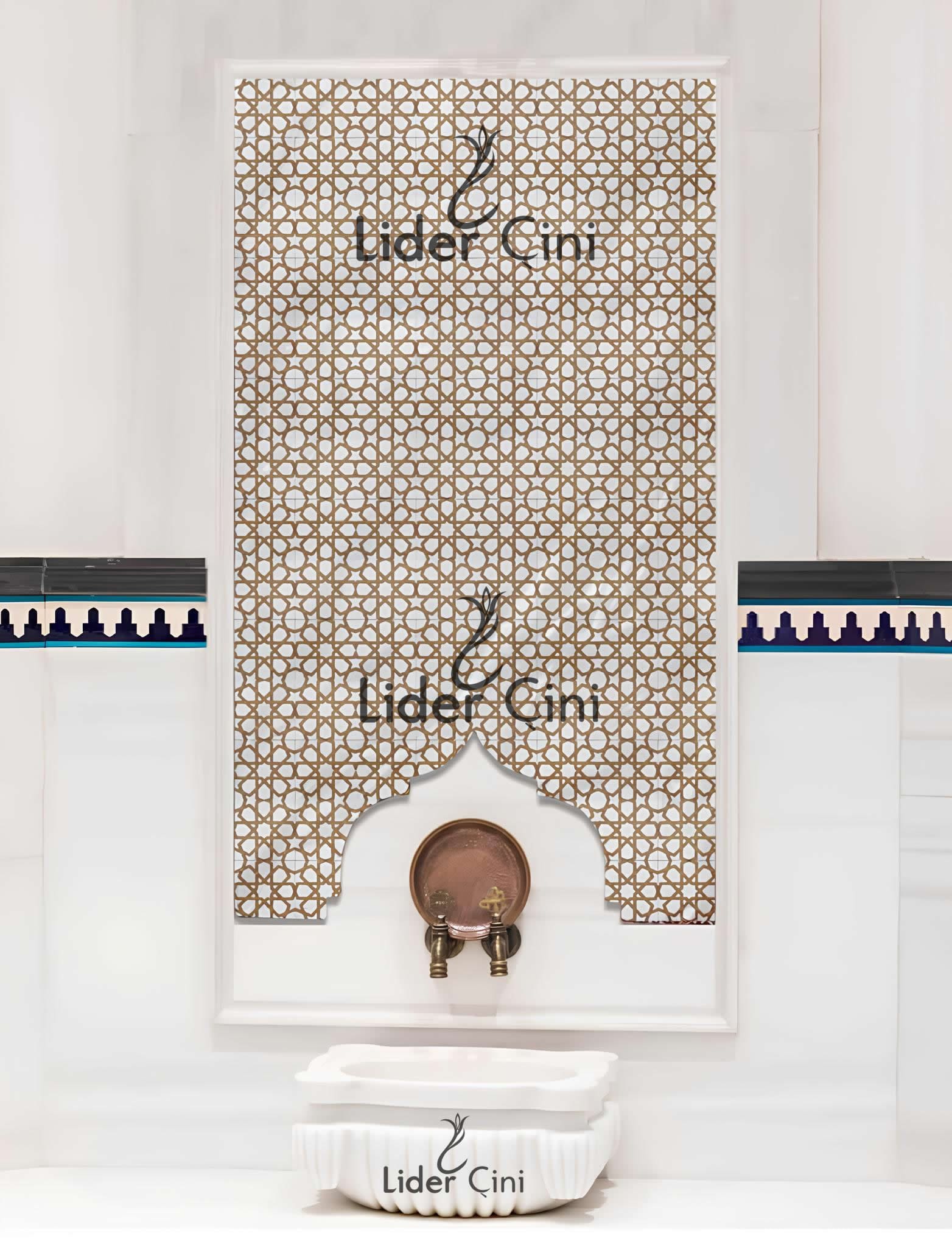 Türk Hamam Çini Panoları-Kütahya Hamam Çinisi-THP-007