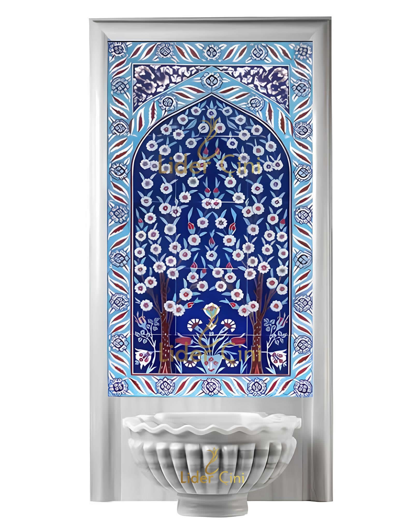 Türk Hamam Çini Panoları-Hayat Ağacı Pano-THP-070
