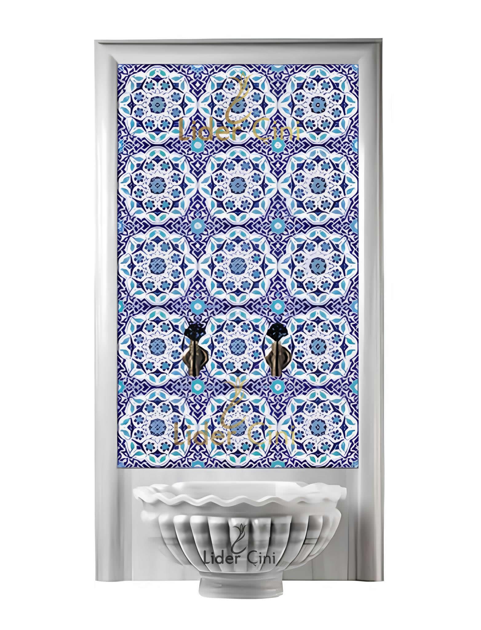 Türk Hamam Çini Panoları-Hamam Çini Dekorasyonu-THP-071