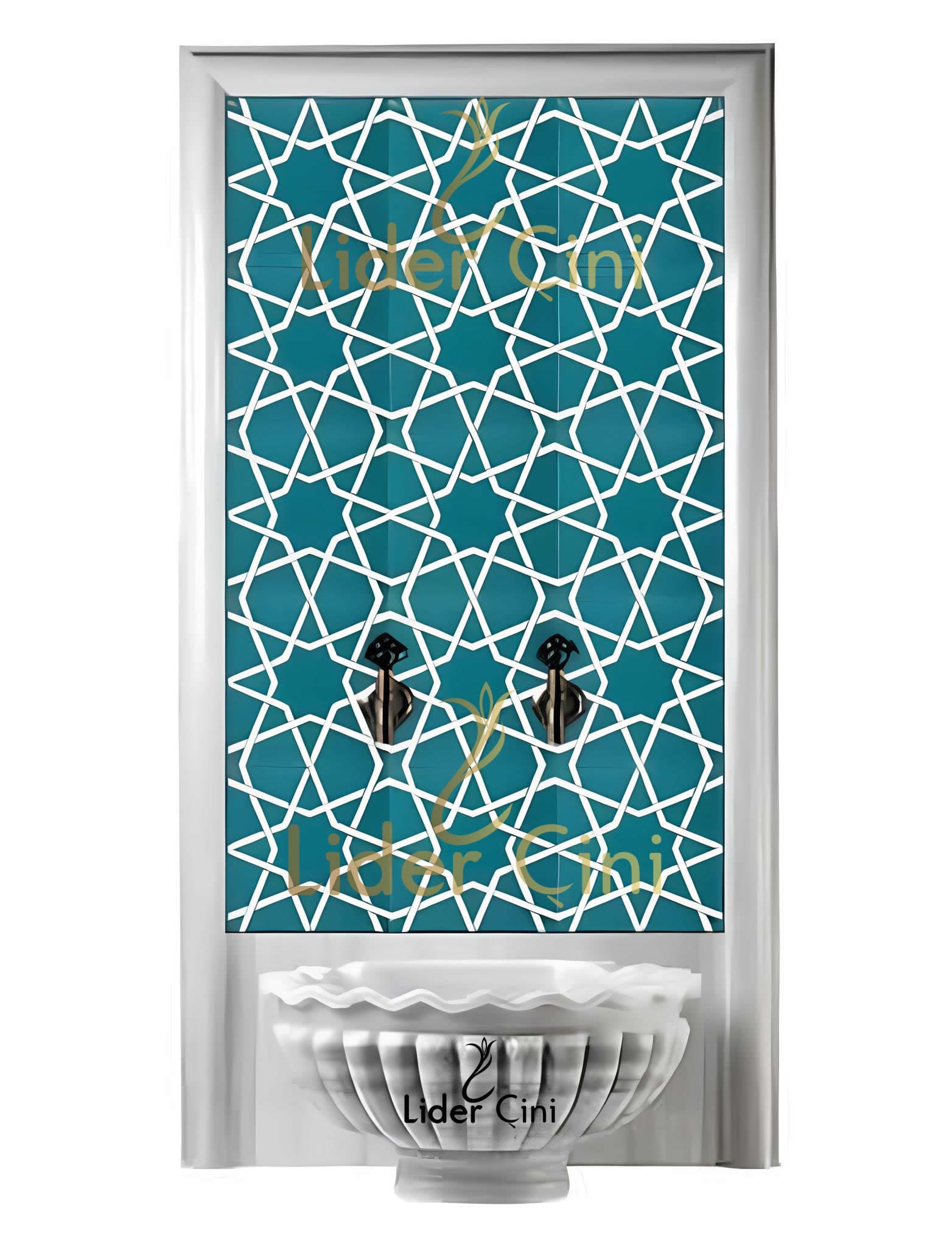 Türk Hamam Çini Panoları-Kütahya Çini Hamam Pano-THP-076