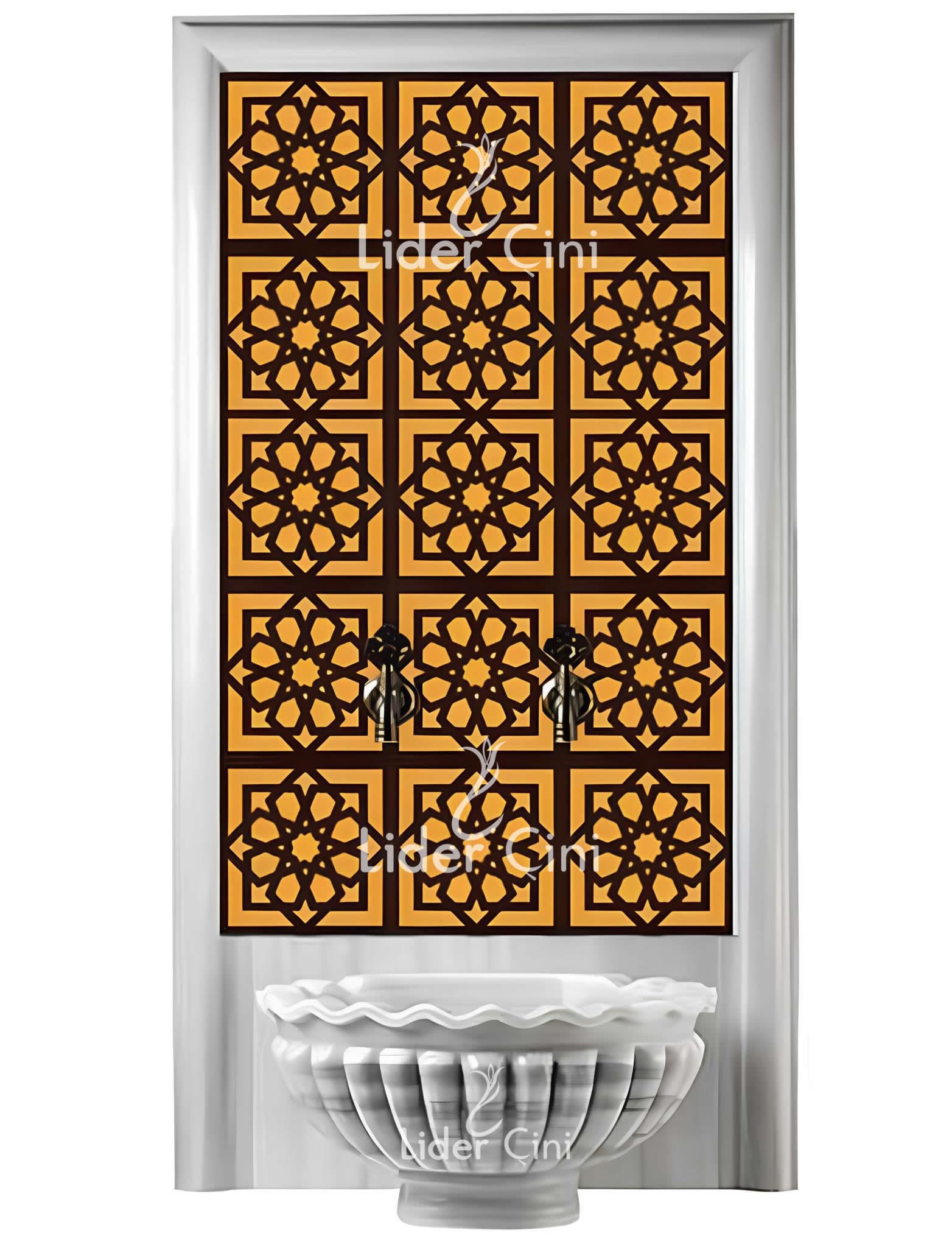 Türk Hamam Çini Panoları-Kütahya Hamam Çini-THP-082