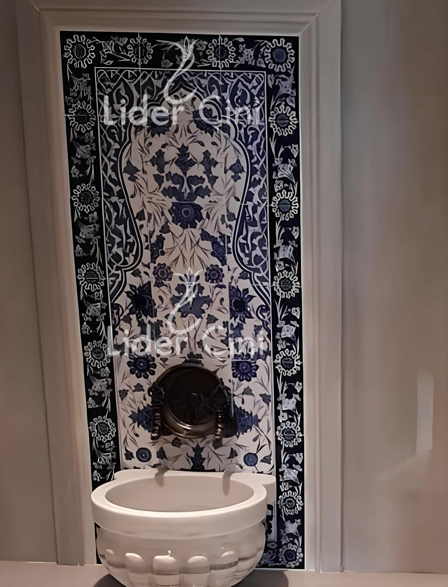 Türk Hamam Çini Panoları-Hamam Mimarisi-THP-088