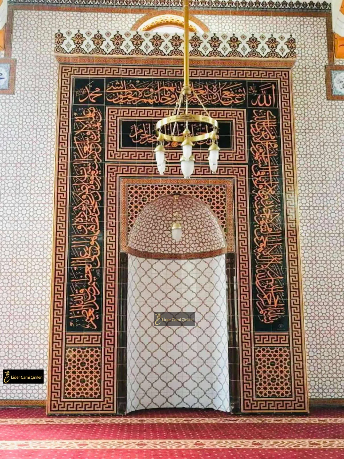 Mihrap – Camii Ahşap Desenli Mihrap – MHR-056