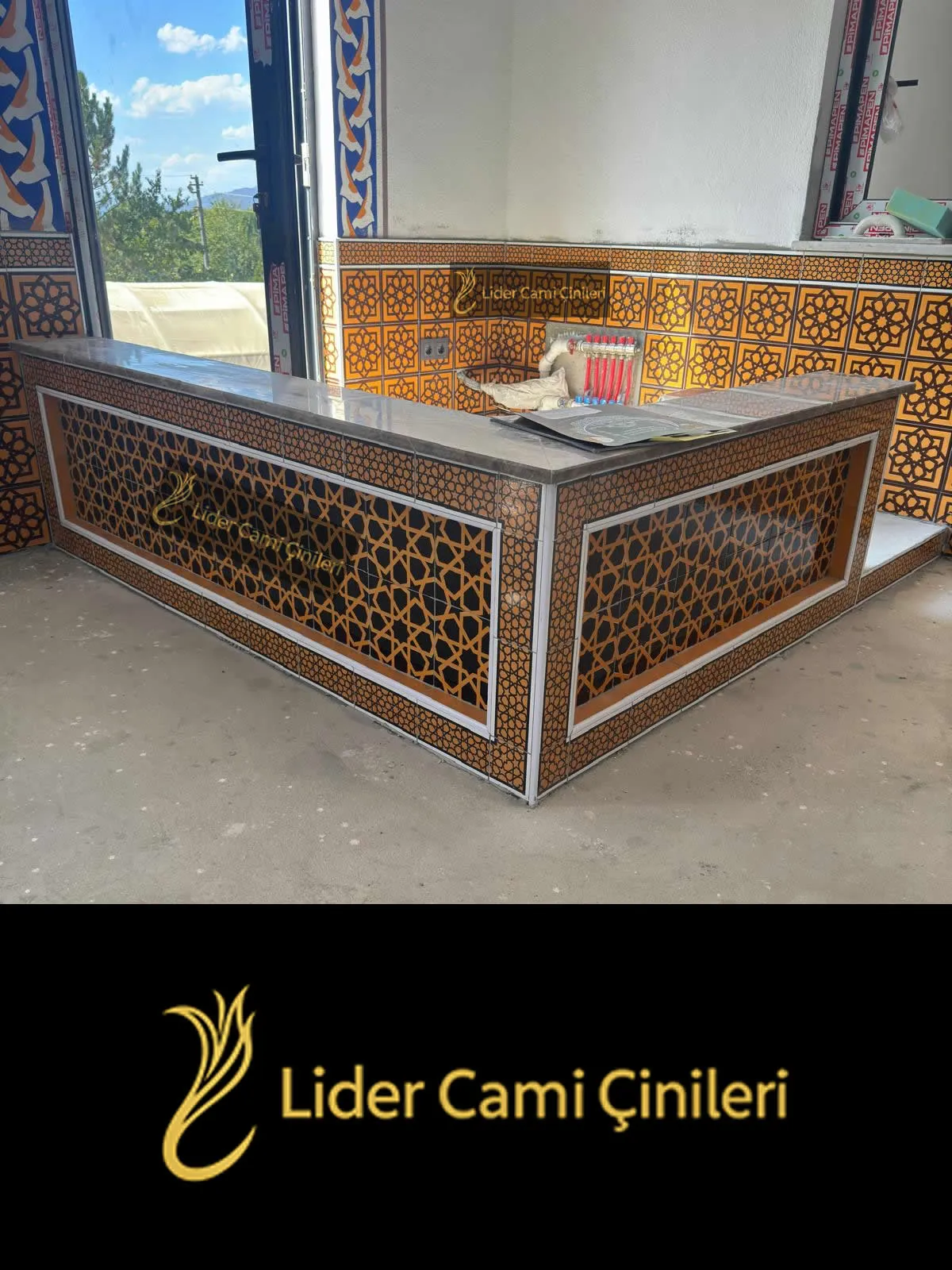 Çini Müezzinlik – Ahşap Desenli Müezzinlik – CMZ-001